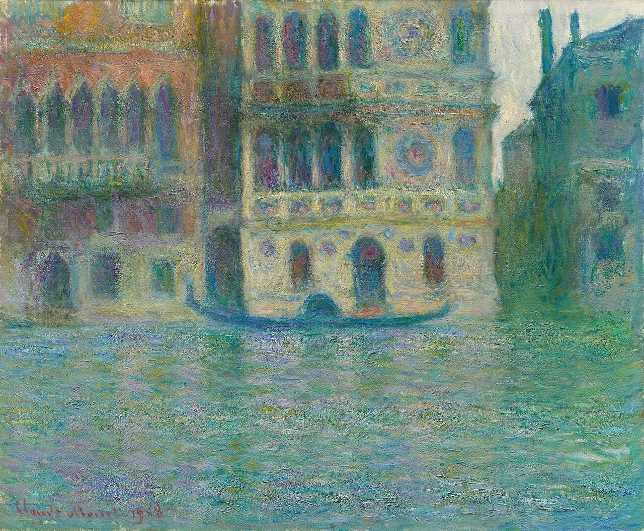 Monet’s view of Palazzo Dario in Venice